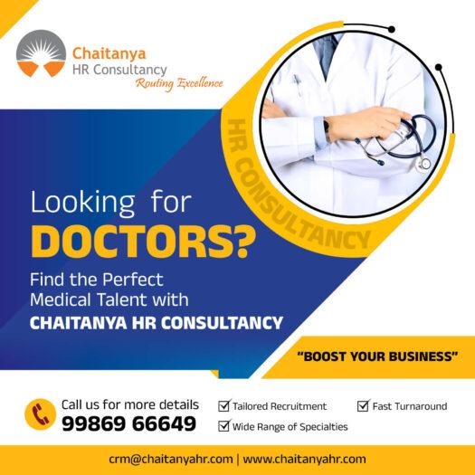 Medical Recruitment Services, Hire Doctors, Healthcare Staffing Solutions, Doctor Recruitment Agency, Chaitanya HR Consultancy, Tailored Medical Recruitment, Fast Doctor Recruitment, Medical Job Placement, Hire Healthcare Professionals, Specialist Doctor Hiring, Top Medical Talent, Find Doctors for Hospitals, Medical Staffing Experts, Healthcare Recruitment Consultancy, Doctor Job Opportunities.